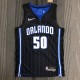 NBA Season 75th Anniversary Orlando Magic #50 ANTHONY Black Jersey High Quality Name and Number Print