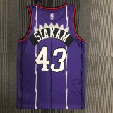 NBA Men Toronto Raptors Retro Purple #43 SIAKAM Jersey High Quality Name and Number Print