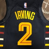 NBA Season 2022 Men Cleveland Cavaliers Black #2 IRVING Jersey High Quality Name and Number Print