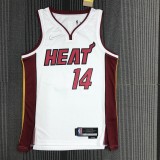 NBA Men 75th Anniversary Miami Heat White #14 HERRO Jersey High Quality Name and Number Print