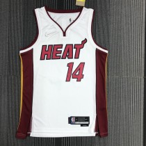 NBA Men 75th Anniversary Miami Heat White #14 HERRO Jersey High Quality Name and Number Print