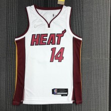 NBA Men 75th Anniversary Miami Heat White #14 HERRO Jersey High Quality Name and Number Print