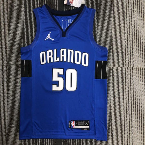 NBA Season 75th Anniversary Orlando Magic #50 ANTHONY Blue Jersey High Quality Name and Number Print