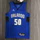 NBA Season 75th Anniversary Orlando Magic #50 ANTHONY Blue Jersey High Quality Name and Number Print