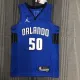 NBA Season 75th Anniversary Orlando Magic #50 ANTHONY Blue Jersey High Quality Name and Number Print