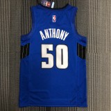NBA Season 75th Anniversary Orlando Magic #50 ANTHONY Blue Jersey High Quality Name and Number Print