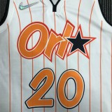 NBA Season 75th Anniversary Orlando Magic #20 FULTZ White Jersey High Quality Name and Number Print