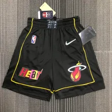 NBA Men 75th Anniversary Season 2022 Miami Heat Black Pant High Quality