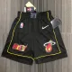 NBA Men 75th Anniversary Season 2022 Miami Heat Black Pant High Quality