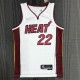 NBA Men 75th Anniversary Miami Heat White #22 BUTLER Jersey High Quality Name and Number Print