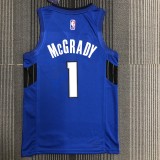 NBA Season 75th Anniversary Orlando Magic #1 McGRADY Blue Jersey High Quality Name and Number Print