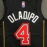 NBA Men 75th Anniversary Season 2022 Miami Heat Black #4 DLADIPO Jersey High Quality Name and Number Print