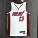 NBA Men 75th Anniversary Miami Heat White #13 ADEBAYO Jersey High Quality Name and Number Print