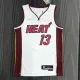 NBA Men 75th Anniversary Miami Heat White #13 ADEBAYO Jersey High Quality Name and Number Print