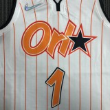 NBA Season 75th Anniversary Orlando Magic #1 McGRADY White Jersey High Quality Name and Number Print