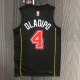 NBA Men 75th Anniversary Season 2022 Miami Heat Black #4 DLADIPO Jersey High Quality Name and Number Print