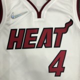 NBA Men 75th Anniversary Miami Heat White #4 OLADIPO Jersey High Quality Name and Number Print