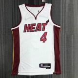NBA Men 75th Anniversary Miami Heat White #4 OLADIPO Jersey High Quality Name and Number Print