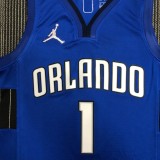 NBA Season 75th Anniversary Orlando Magic #1 McGRADY Blue Jersey High Quality Name and Number Print