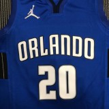NBA Season 75th Anniversary Orlando Magic #20 FULTZ Blue Jersey High Quality Name and Number Print
