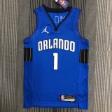 NBA Season 75th Anniversary Orlando Magic #1 McGRADY Blue Jersey High Quality Name and Number Print