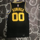 NBA Men 75th Anniversary Season 2022 Golden State Warriors Black #00 KUMINGA Jersey High Quality Name and Number Print