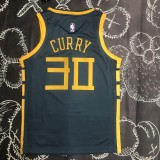 NBA Men Season 2018 Golden State Warriors Dark Grey #30 CURRY Jersey High Quality Name and Number Print