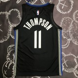 NBA Men Season 2020 Golden State Warriors Black Grey #11 THOMPSON Jersey High Quality Name and Number Print