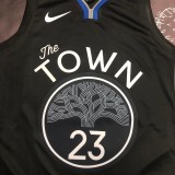 NBA Men Season 2020 Golden State Warriors Black Grey #23 GREEN Jersey High Quality Name and Number Print