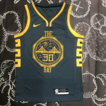 NBA Men Season 2018 Golden State Warriors Dark Grey #30 CURRY Jersey High Quality Name and Number Print
