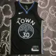 NBA Men Season 2020 Golden State Warriors Black Grey #30 CURRY Jersey High Quality Name and Number Print