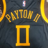 NBA Men Season 2018 Golden State Warriors Dark Grey #0 PAYTON II Jersey High Quality Name and Number Print