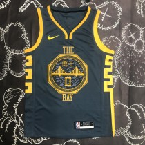 NBA Men Season 2018 Golden State Warriors Dark Grey #0 PAYTON II Jersey High Quality Name and Number Print