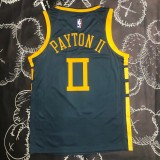 NBA Men Season 2018 Golden State Warriors Dark Grey #0 PAYTON II Jersey High Quality Name and Number Print