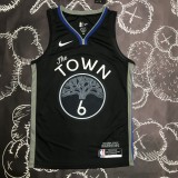 NBA Men Season 2020 Golden State Warriors Black Grey #6 YOUNG Jersey High Quality Name and Number Print