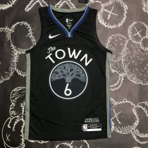 NBA Men Season 2020 Golden State Warriors Black Grey #6 YOUNG Jersey High Quality Name and Number Print