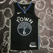NBA Men Season 2020 Golden State Warriors Black Grey #6 YOUNG Jersey High Quality Name and Number Print