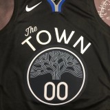 NBA Men Season 2020 Golden State Warriors Black Grey #00 KUMINGA Jersey High Quality Name and Number Print