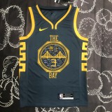 NBA Men Season 2018 Golden State Warriors Dark Grey #3 POOL Jersey High Quality Name and Number Print