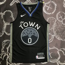 NBA Men Season 2020 Golden State Warriors Black Grey #0 PAYTON II Jersey High Quality Name and Number Print