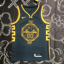 NBA Men Season 2018 Golden State Warriors Dark Grey #00 KUMINGA Jersey High Quality Name and Number Print