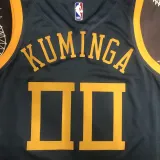 NBA Men Season 2018 Golden State Warriors Dark Grey #00 KUMINGA Jersey High Quality Name and Number Print