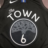 NBA Men Season 2020 Golden State Warriors Black Grey #6 YOUNG Jersey High Quality Name and Number Print