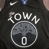 NBA Men Season 2020 Golden State Warriors Black Grey #0 PAYTON II Jersey High Quality Name and Number Print