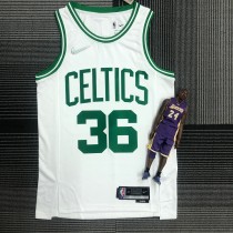 NBA 75th Anniversary Boston Celtics White #36 SMART Jersey High Quality Name and Number Print