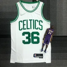 NBA 75th Anniversary Boston Celtics White #36 SMART Jersey High Quality Name and Number Print