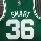 NBA 75th Anniversary Boston Celtics Green #36 SMART Jersey High Quality Name and Number Print