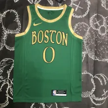 NBA Men Season 2020 Boston Celtics Green #0 TATUM Jersey High Quality Name and Number Print
