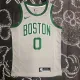 NBA Men Boston Celtics Grey #0 TATUM Jersey High Quality Name and Number Print
