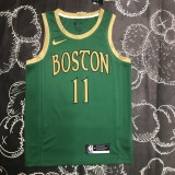NBA Men Season 2020 Boston Celtics Green #11 IRVING Jersey High Quality Name and Number Print